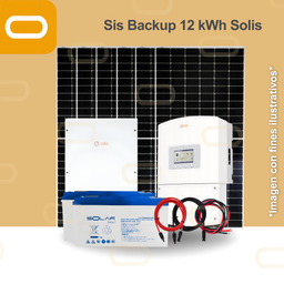 [Sis híbrido 12 kWh Solis] Sistema Híbrido 12 kWh al día / 2700Wp con inversor Solis