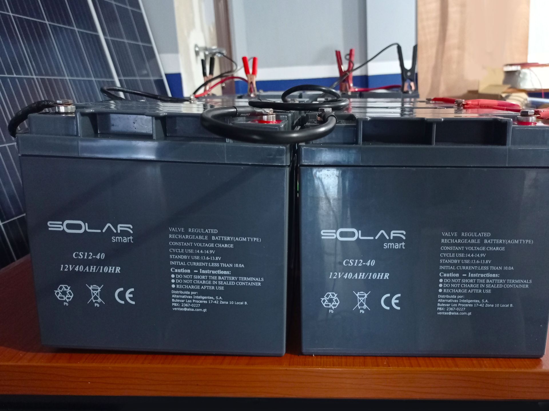 Instalacion 2 de Batería de Gel 180Ah 6V