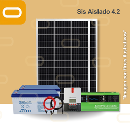 [Sis Aislado 4.2 240V] Sistema Aislado 4.2 kWh al día 450W Salida 240V AC