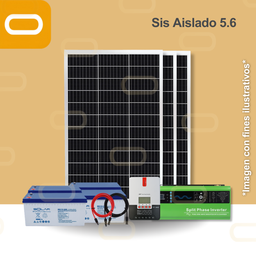 [Sis Aislado 5.6 240V] Sistema Aislado 5.6 kWh al día 330W Salida 240V AC