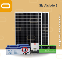 [Sis Aislado 9 240V] Sistema Aislado 9 kWh al día 615W Salida 240V AC
