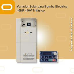 [SU100-T3-030G/037P] Variador Solar para Bomba Eléctrica de 40HP de voltaje 440V Trifásico