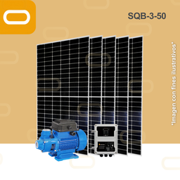 [Sis-19-214-SQB-3-50-550-90-PM200W] Sistema Bomba Solar Periferica SQB-3-50-200W