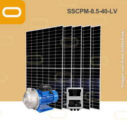 [Sis-2025-382-LV-SSCPM-8.5-40-72-900-LV-PM615W] Sistema Bomba Solar de Caudal no sumergible SSCPM-8.5-40-LV-615W