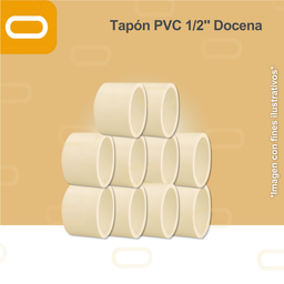 [Tapón-14167-CPVC-1/2"-Docena] Tapón CPVC 1/2" - Docena