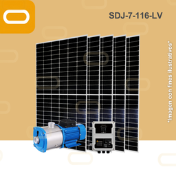 [Sis-25-347-LV-SDJ-7-116-110-1500-LV-PM650W] Sistema Bomba Solar Periferica SDJ-7-116-LV-650W