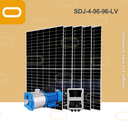 [Sis-25-342-LV-SDJ-4-96-96-900-LV-PM650W] Sistema Bomba Solar Periferica SDJ-4-96-96-LV-650W