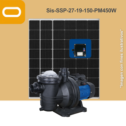 [Sis-25-331-HV-SSP-27-19-150-1200-HV-PM650W] Sistema de Recirculación para Piscina SSP-27-19-150