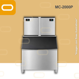 [Icemaker-MC-2000P] Máquina de hacer hielo Comercial - MC2000P - (635 a 1270 Lbs/24 hrs)