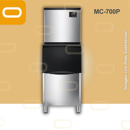 [Icemaker-MC-700P] Máquina de hacer hielo Comercial - MC700P - (278 a 556 Lbs/24 hrs)
