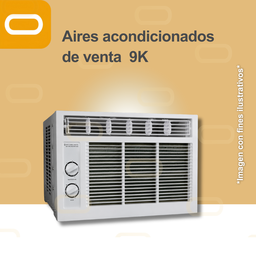 [AC-Ventana-9K] Aire Acondicionado de Ventana-9,000 BTU/h