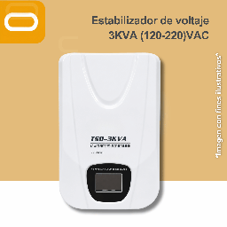 [Estabilizador-TSD-3KVA] Estabilizador de voltaje 3KVA (120-220)VAC