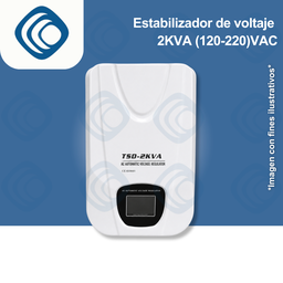 [Estabilizador-TSD-2KVA] Estabilizador de voltaje 2KVA (120-220)VAC