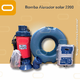 [25-415-AIR-SA60-5-280-2200] Aireador Solar para Piscicultura Jet 280V-2200W