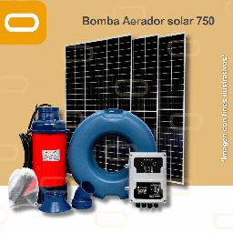 [Sis-25-411-AIR-SA27-5-72-750-PM650W] Sistema Aireador Solar para Piscicultura Jet 72V-750W