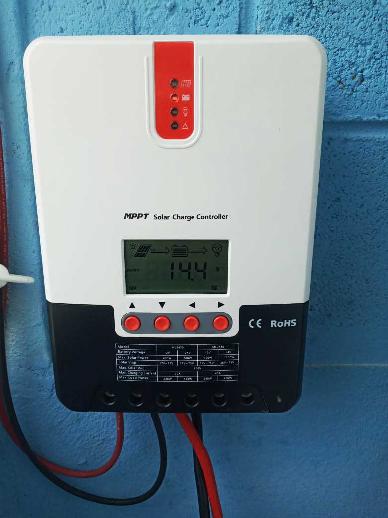 Instalacion 1 de Controlador MPPT 30A / 48V