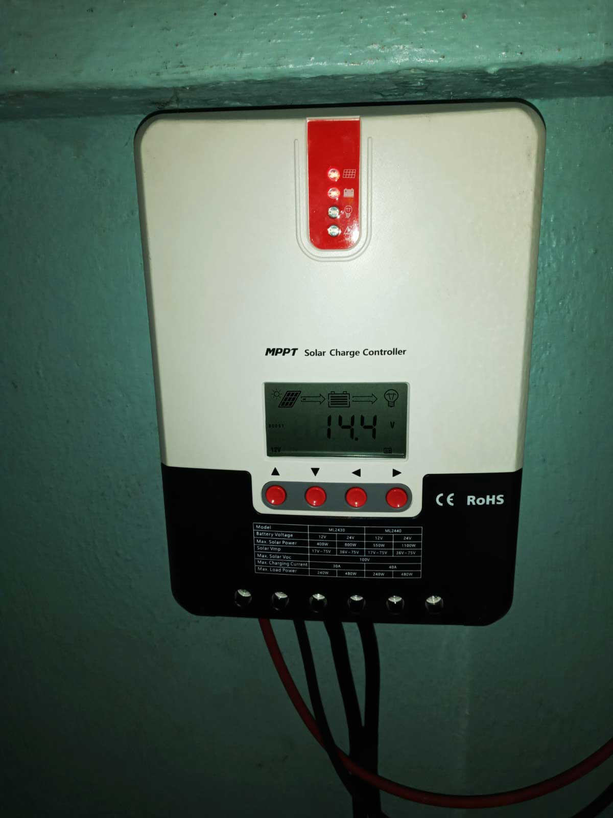 Instalacion 2 de Controlador MPPT 30A / 48V