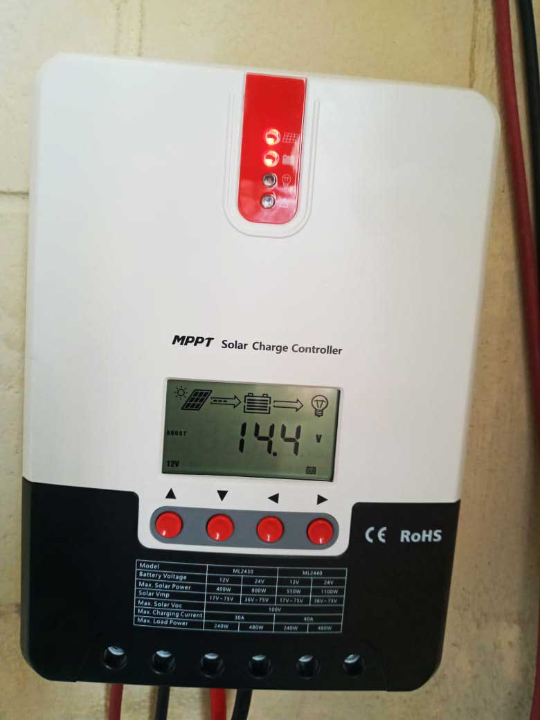 Instalacion 3 de Controlador MPPT 30A / 48V