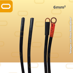[Kit-cable-6mm-bat] Kit de Cable 6mm² de controlador a batería