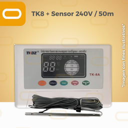 [TK8-Sensor-240V] Combo Controlador TK8 + Sensor 240V / 50m
