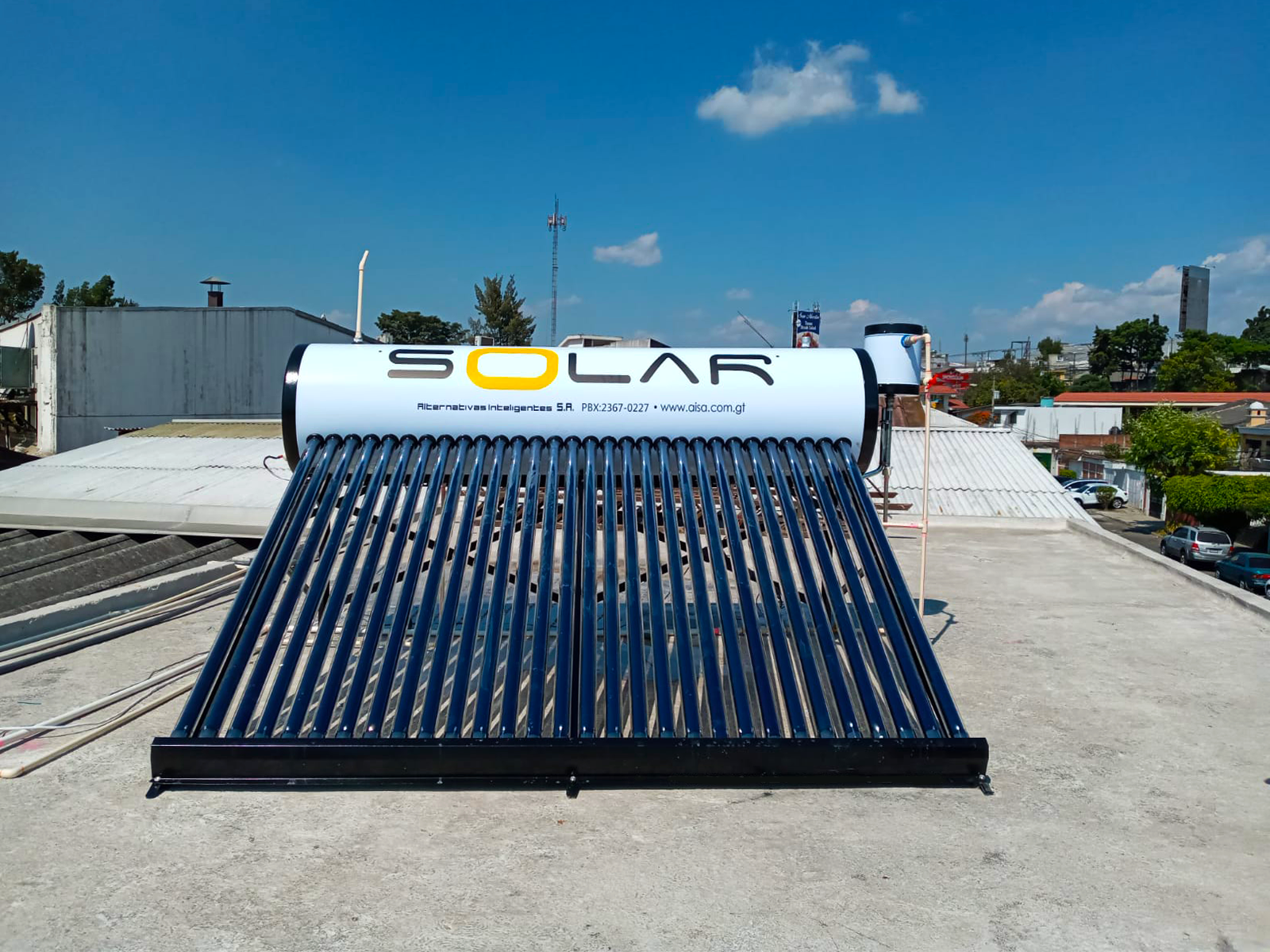 Instalacion 3 de Calentador Solar Smart 300 Litros / Galvanizado